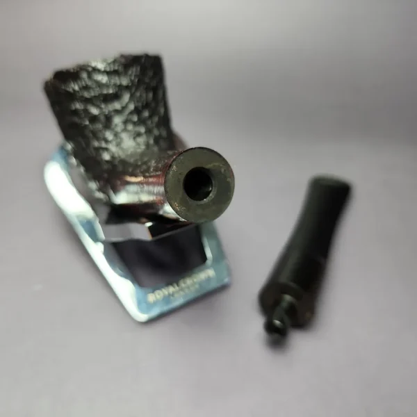 James Upshall Bark Group 6 Rusticated Dublin Estate Briar Pipe, Unsmoked - Image 11