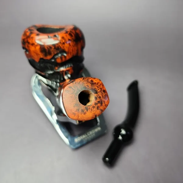 Nording Abstract Partially Rusticated Freehand Estate Briar Pipe, Unsmoked - Image 12