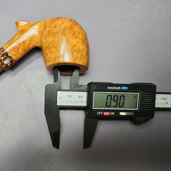 Mastro de Paja 3B Smooth Pot Sitter Estate Briar Pipe, Italian Estates - Image 12