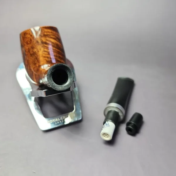 John Aylesbury 402 Smooth Billiard w/ Silver Estate Briar Pipe, Unsmoked, 9mm - Image 12