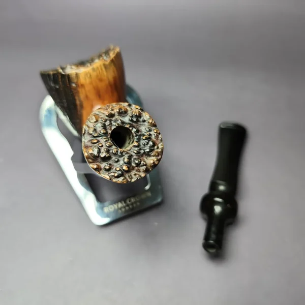 Bari Wiking 7095 Part Sandblasted Freehand Estate Briar Pipe, Danish Estates - Image 12