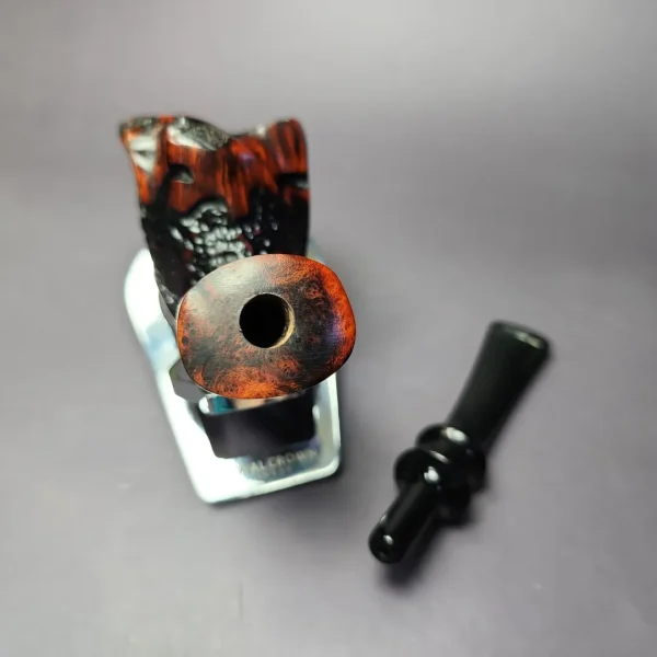 Nording Partially Rusticated Freehand Estate Briar Pipe, Unsmoked - Image 12