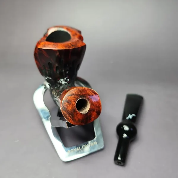 Nording Partially Rusticated Freehand Estate Briar Pipe, Unsmoked - Image 12