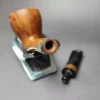 Viprati 1 Clover Smooth Acorn w/ Silver Estate Briar Pipe, Italian Estates - Image 12