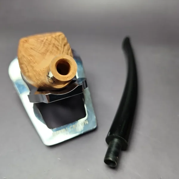 Morgan Bones Sandblasted Demiwarden Apple Briar Pipe, New - Image 12