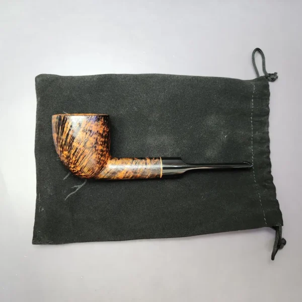 Sean Reum Glacier "Eggshell" Sandblast Dublin Handmade Briar Pipe, New - Image 12