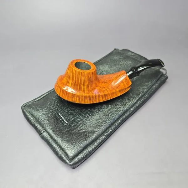 Tsuge Ikebana (by Fukuda) Smooth Surfing Volcano Estate Briar Pipe, Unsmoked - Image 12