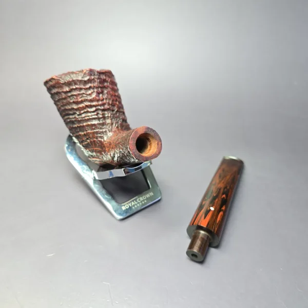 Dunhill 2000 Shilling XL Sandblasted Freehand Estate Briar Pipe, English Estates - Image 13