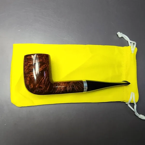 John Aylesbury 402 Smooth Billiard w/ Silver Estate Briar Pipe, Unsmoked, 9mm - Image 13