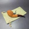 Pipe Tristan Granite Rusticated Bullmoose Handmade Briar Pipe, New - Image 13