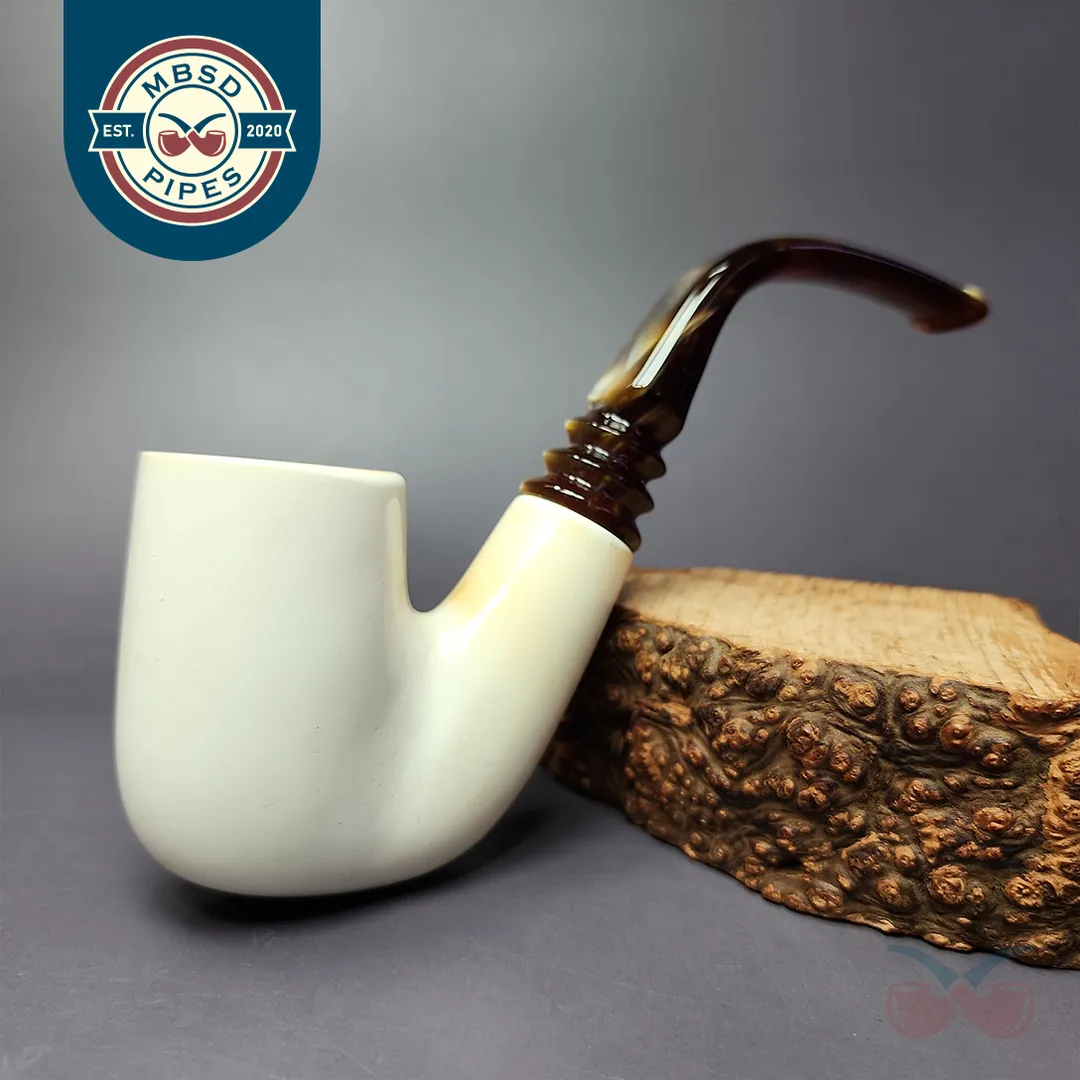 Unknown Meerschaum Smooth Oom Paul Block Meerschaum Estate Pipe, Other Estates