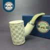 MBSD Meerschaum Silver Reverse Calabash Poker Block Meerschaum Pipe