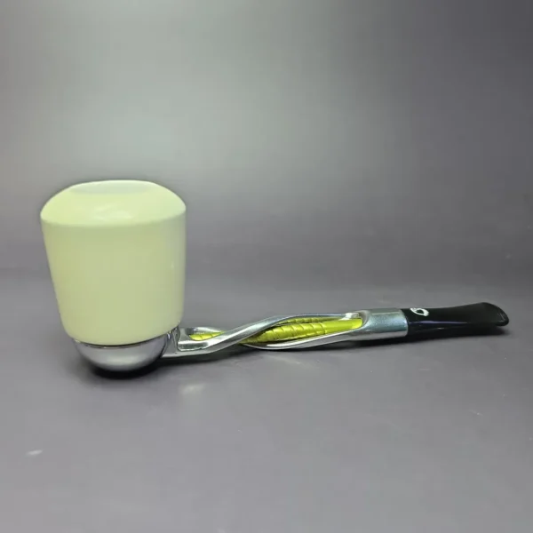Falcon Shillelagh Green w/ Smooth MBSD Meerschaum Bowl Pipe, New - Image 2