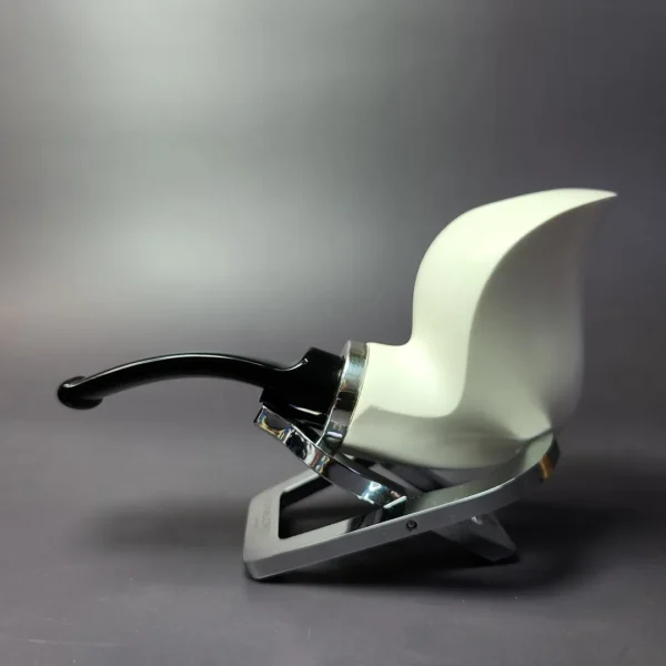 MBSD Meerschaum Silver Reverse Calabash Cobra Block Meerschaum Pipe, New - Image 3
