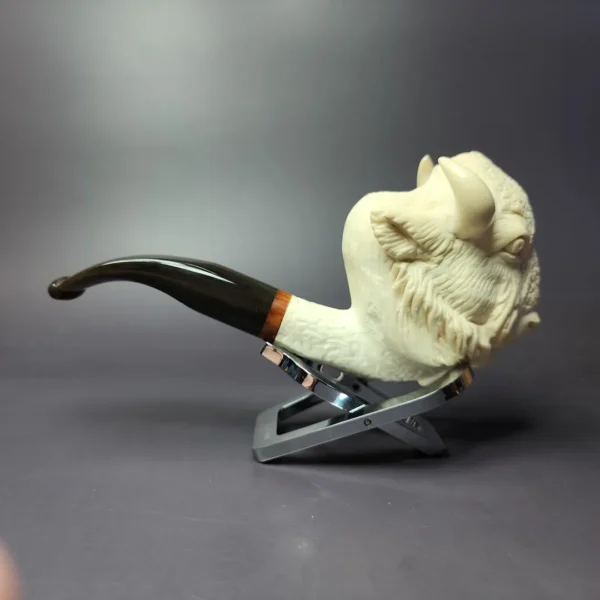 MBSD Meerschaum Masters Deluxe by Kenan Bison Block Meerschaum Pipe, New - Image 4