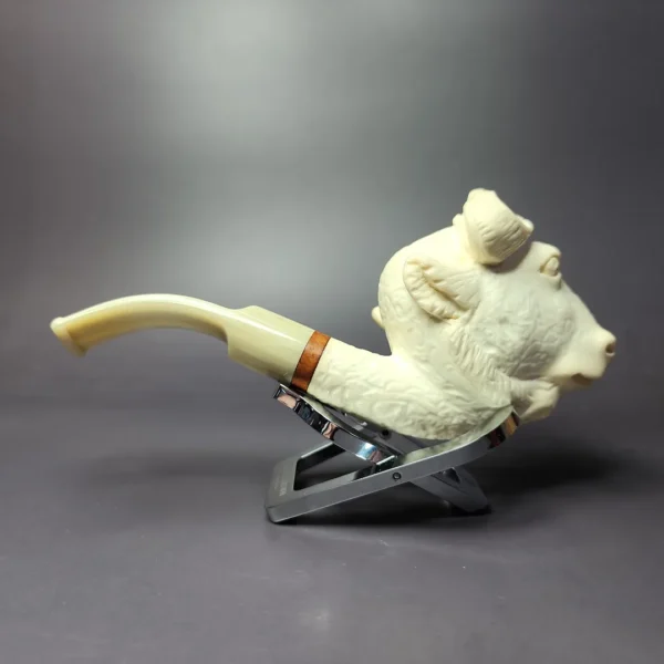 MBSD Meerschaum Masters Deluxe by Kenan Bull Block Meerschaum Pipe, New - Image 4