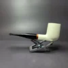 MBSD Meerschaum Deluxe Smooth Billiard Block Meerschaum Pipe, Briar-Mortise, New - Image 4