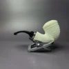 MBSD Meerschaum Silver Reverse Calabash Rhodesian Block Meerschaum Pipe, New - Image 4