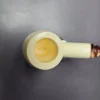 Smooth Block Meerschaum Bent Billiard Estate Pipe, Unsmoked - Image 5