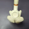 MBSD Meerschaum Deluxe Bull Carved Block Meerschaum Pipe, New - Image 6