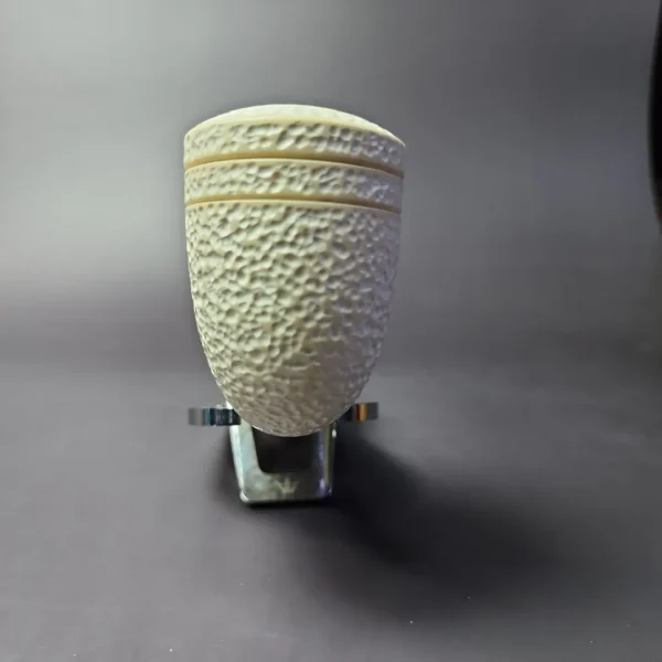 MBSD Meerschaum Silver Reverse Calabash Rhodesian Block Meerschaum Pipe, New - Image 5