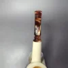Smooth Block Meerschaum Bent Billiard Estate Pipe, Unsmoked - Image 6