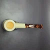 Smooth Block Meerschaum Bent Billiard Estate Pipe, Unsmoked - Image 7