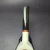 MBSD Meerschaum Smooth Billiard Deluxe Block Meerschaum Pipe, Briar-Mortise, New - Image 7