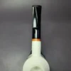 MBSD Meerschaum Deluxe Rustic Squat Rhodesian Block Meerschaum Pipe, Briar-Mortise, New - Image 7