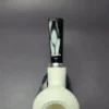 MBSD Meerschaum Silver Lattice Stack Dublin Block Meerschaum Pipe, New - Image 7
