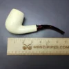 Smooth Block Meerschaum Bent Billiard Estate Pipe, Unsmoked - Image 8