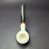 MBSD Meerschaum Smooth Billiard Deluxe Block Meerschaum Pipe, Briar-Mortise, New - Image 8