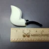 MBSD Meerschaum Silver Reverse Calabash Cobra Block Meerschaum Pipe, New - Image 8