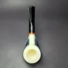 MBSD Meerschaum Deluxe Smooth Billiard Block Meerschaum Pipe, Briar-Mortise, New - Image 8