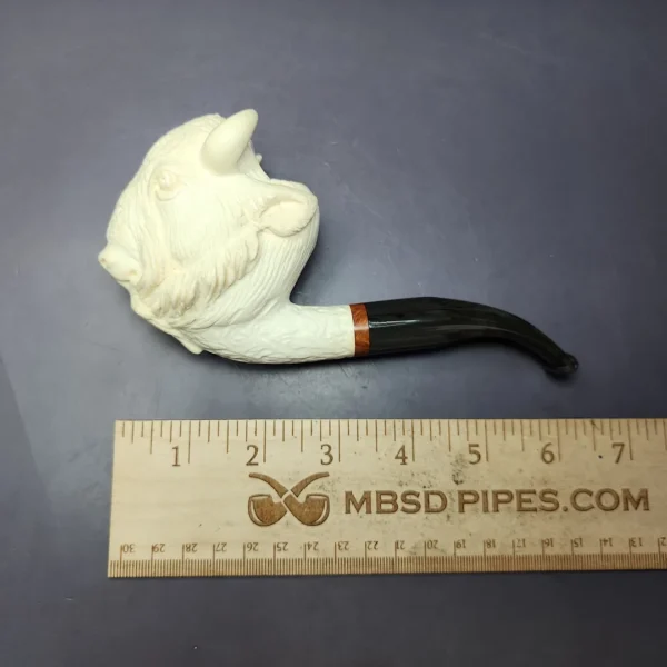 MBSD Meerschaum Masters Deluxe by Kenan Bison Block Meerschaum Pipe, New - Image 9
