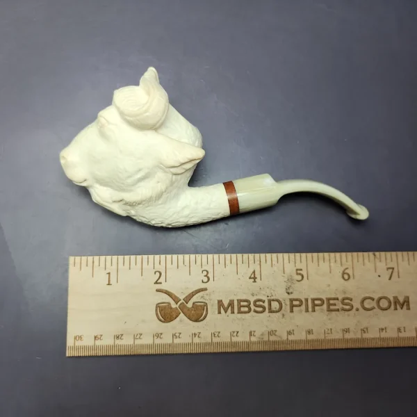 MBSD Meerschaum Masters Deluxe by Kenan Bull Block Meerschaum Pipe, New - Image 9