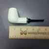 MBSD Meerschaum Silver Smooth Rev Calabash Brandy Block Meerschaum Pipe, New - Image 8