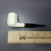 MBSD Meerschaum Deluxe Smooth Panel Block Meerschaum Pipe, Briar-Mortise - Image 9