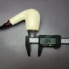 Smooth Block Meerschaum Bent Billiard Estate Pipe, Unsmoked - Image 9