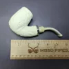 MBSD Meerschaum Silver Reverse Calabash Floral Brandy Block Meerschaum Pipe, New - Image 10