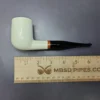 MBSD Meerschaum Deluxe Smooth Billiard Block Meerschaum Pipe, Briar-Mortise, New - Image 9