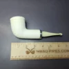 MBSD Meerschaum Silver Reverse Calabash Rhodesian Block Meerschaum Pipe, New - Image 9