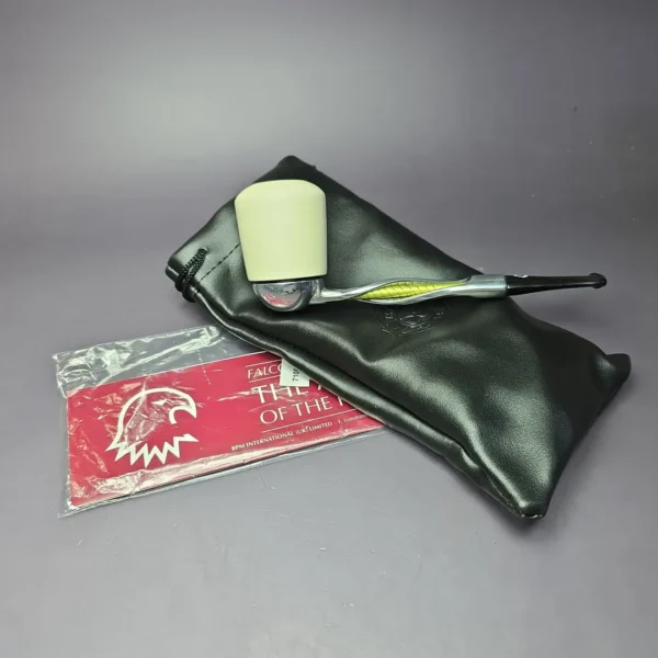 Falcon Shillelagh Green w/ Smooth MBSD Meerschaum Bowl Pipe, New - Image 10