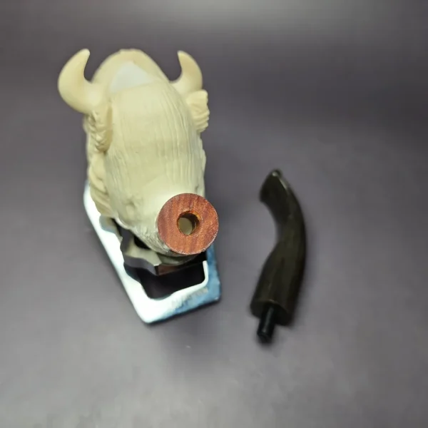 MBSD Meerschaum Masters Deluxe by Kenan Bison Block Meerschaum Pipe, New - Image 11