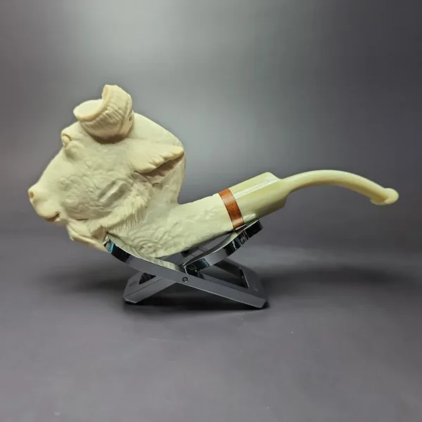 MBSD Meerschaum Masters Deluxe by Kenan Bull Block Meerschaum Pipe, New - Image 3