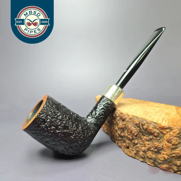 Becker & Musico 2000 Sandblasted Billiard w/ Silver Estate Briar Pipe, Italian Estates