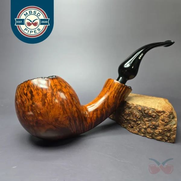 Bari Wiking Magnum Smooth Freehand Egg Estate Briar Pipe, Danish Estates