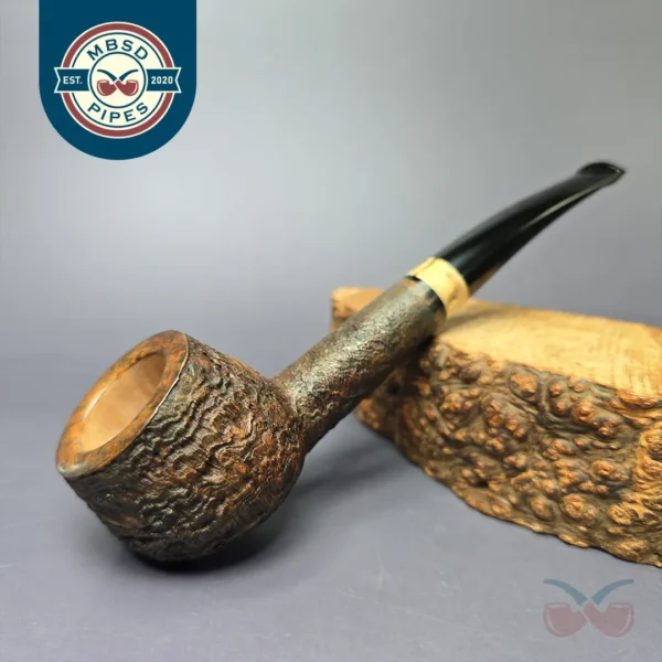 Dirk Claessen Sandblasted Prince Estate Briar Pipe, Unsmoked