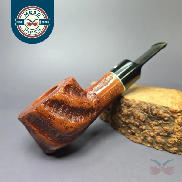 Kaywoodie Oversize Partially Rusticated Pot Estate Briar Pipe, Unsmoked