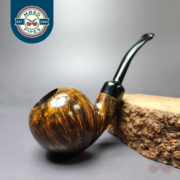 Mina Pipes Smooth Acorn Estate Briar Pipe, Unsmoked